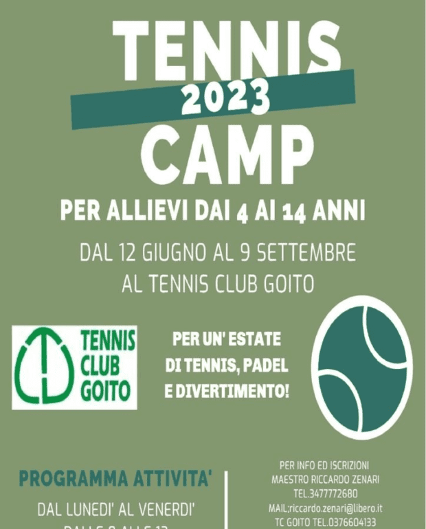Locandina Tennis Camp 2023