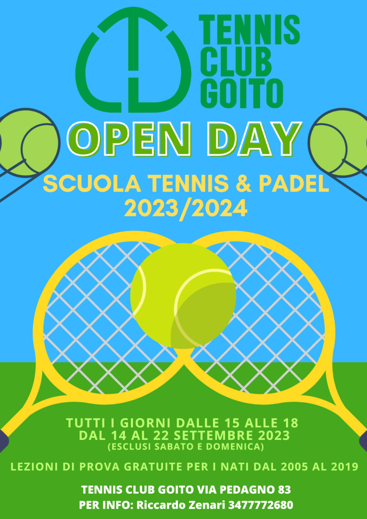 Locandina open day